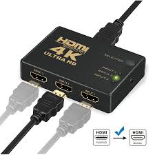 HDMI Switch 4K Intelligent 3-Port HDMI Switcher