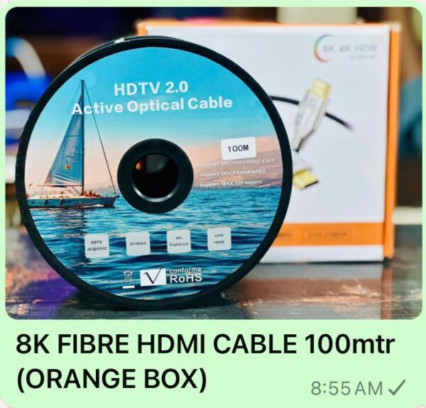 8K FIBER HDMI CABLE 100MTR - Image 3