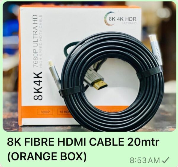 8K FIBER HDMI CABLE 20 MTR - Image 3