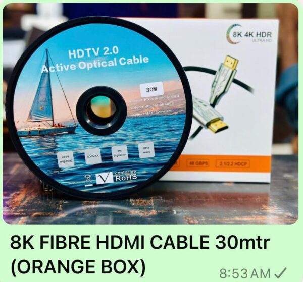 8K FIBER HDMI CABLE 30 MTR - Image 3