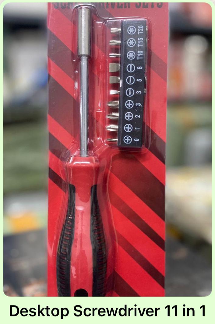 TOOL-KIT DESKTOP SCREWDRIVER 11 IN 1