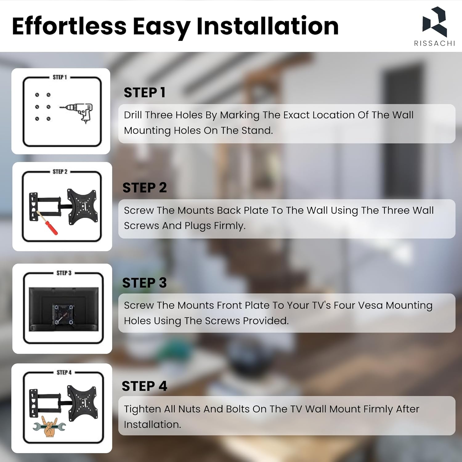 Wall Mount 14-42" Stand for LED, LCD, Monitor | - Image 5