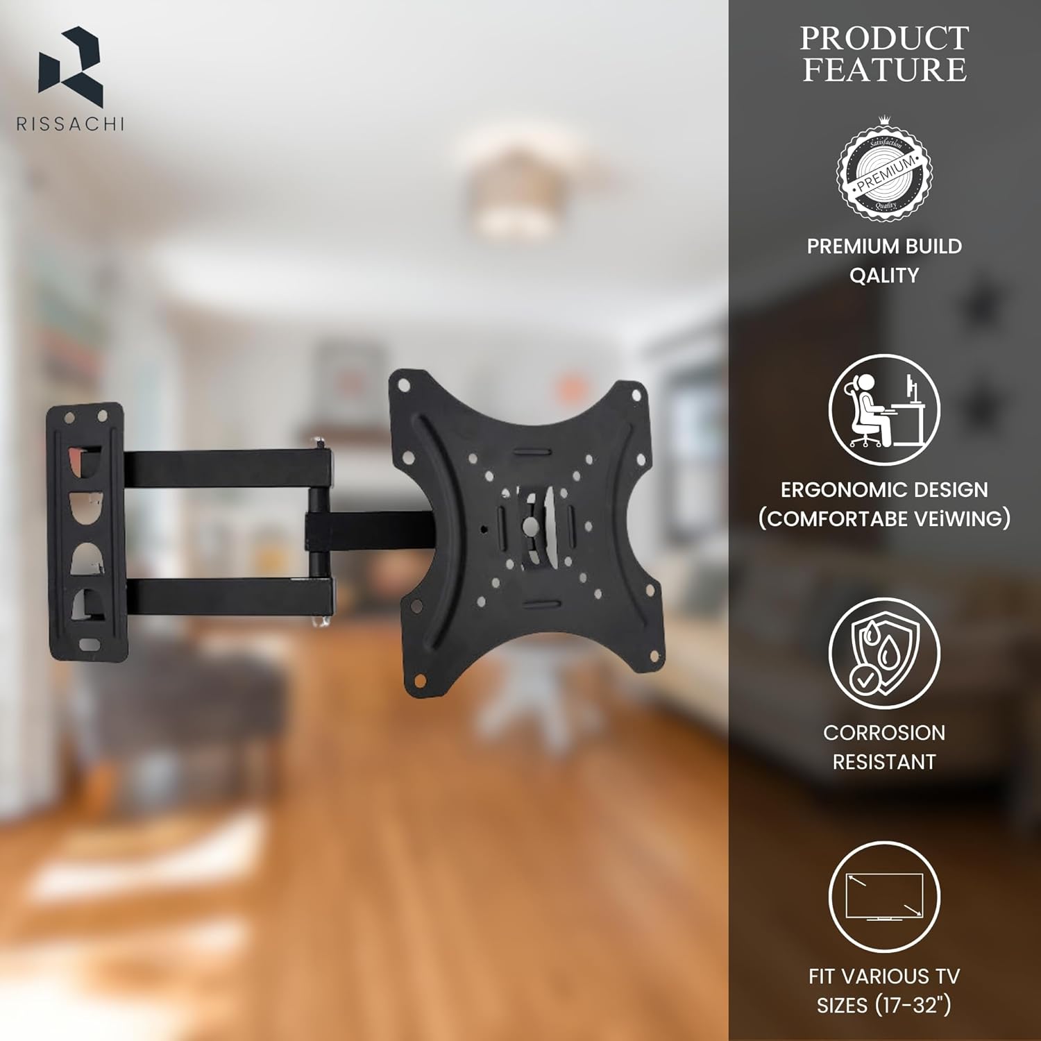 Wall Mount 14-42" Stand for LED, LCD, Monitor | - Image 6