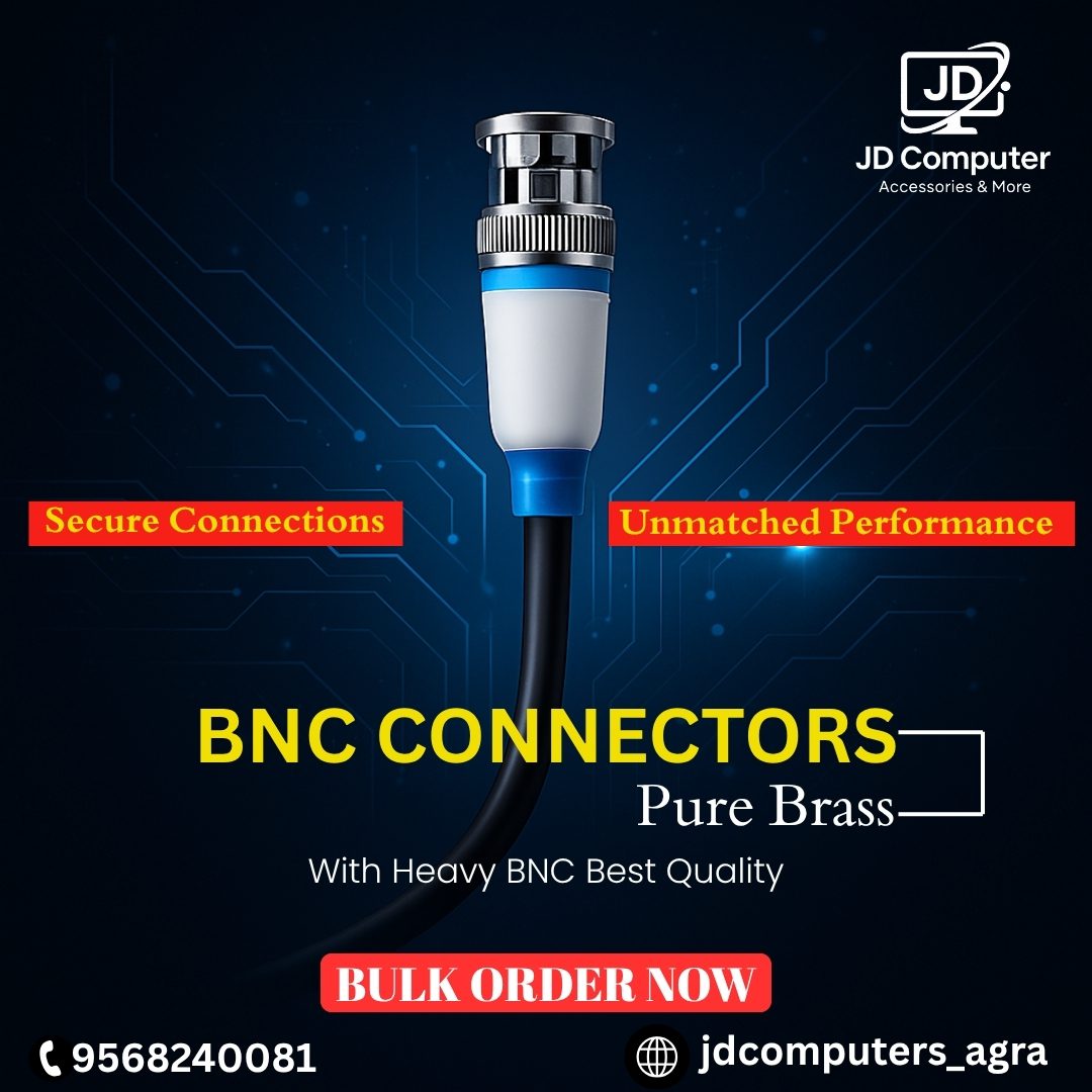 BNC BRASS BLUE CONNECTOR
