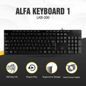 LAPCARE Alfa 1 Multimedia Wired USB Keyboard (LKB-300)