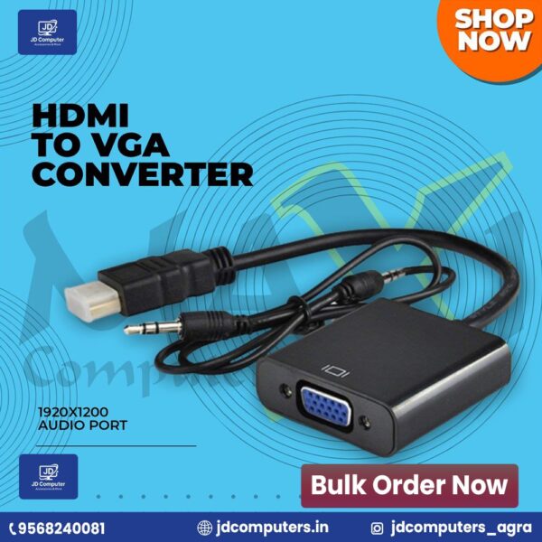 HDMI to VGA Converter with 20CM Cable