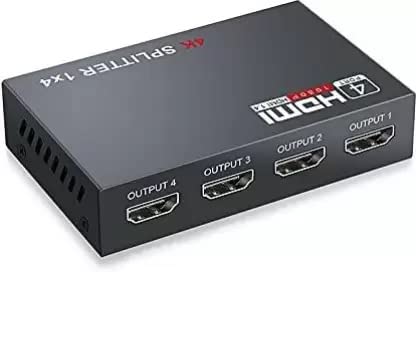 SPLITTER 4 PORT HDMI WITH ADAPTER