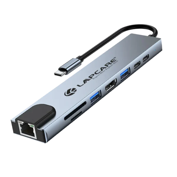 LAPCARE 8-in-1 Multiport Hub