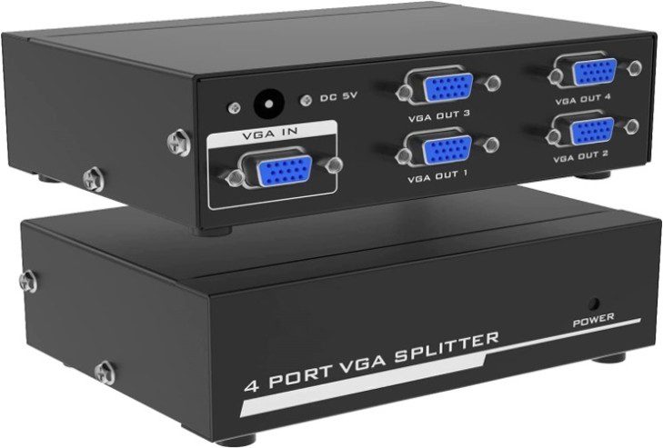 VGA SPLITTER 4 PORT WITH ADAPTER