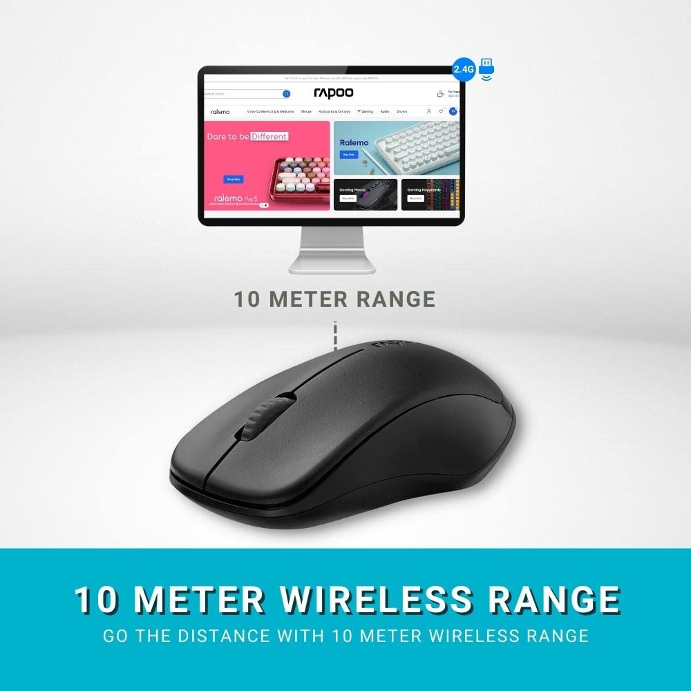 RAPOO 1620 WIRELESS MOUSE - Image 2