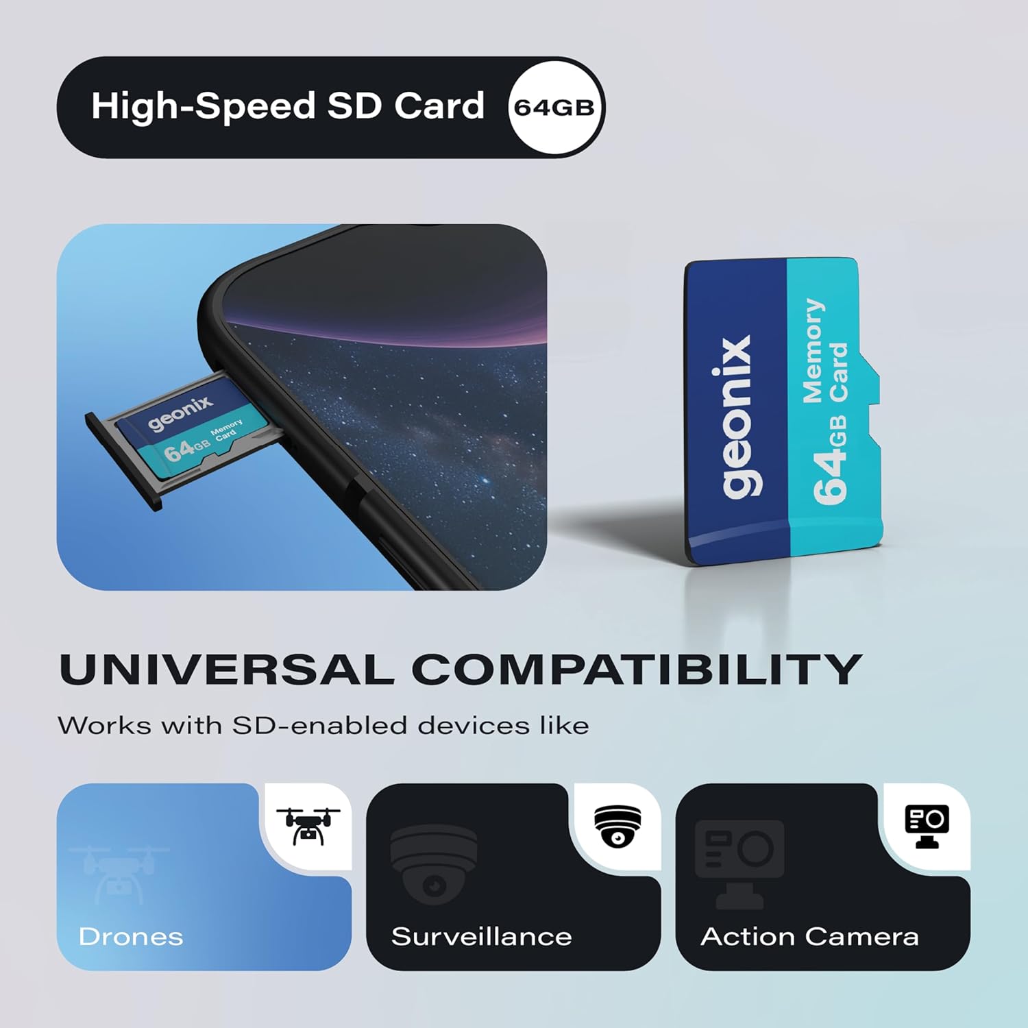 GEONIX 64GB MEMORY CARD - Image 2