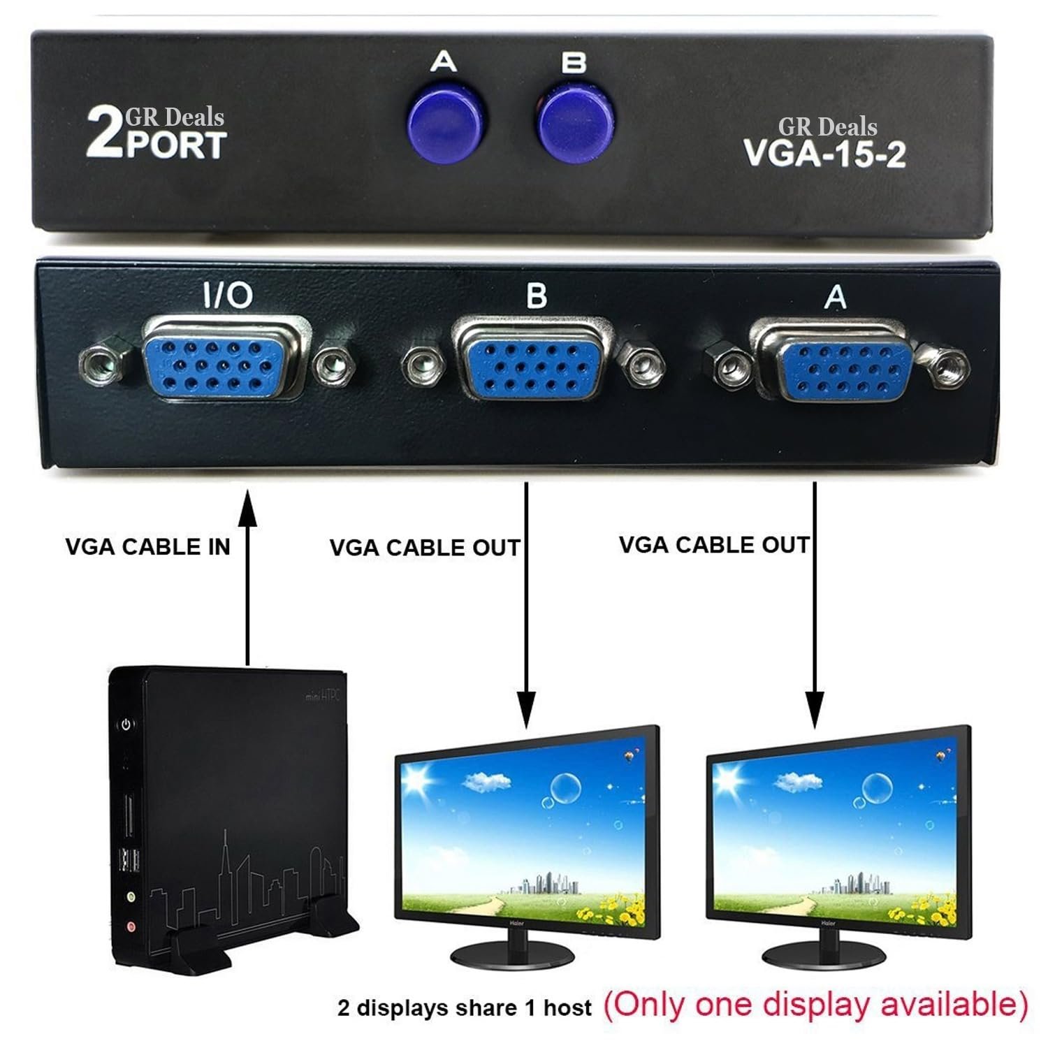 PRINTER SHARING VGA SWITCH 2 PORT - Image 5