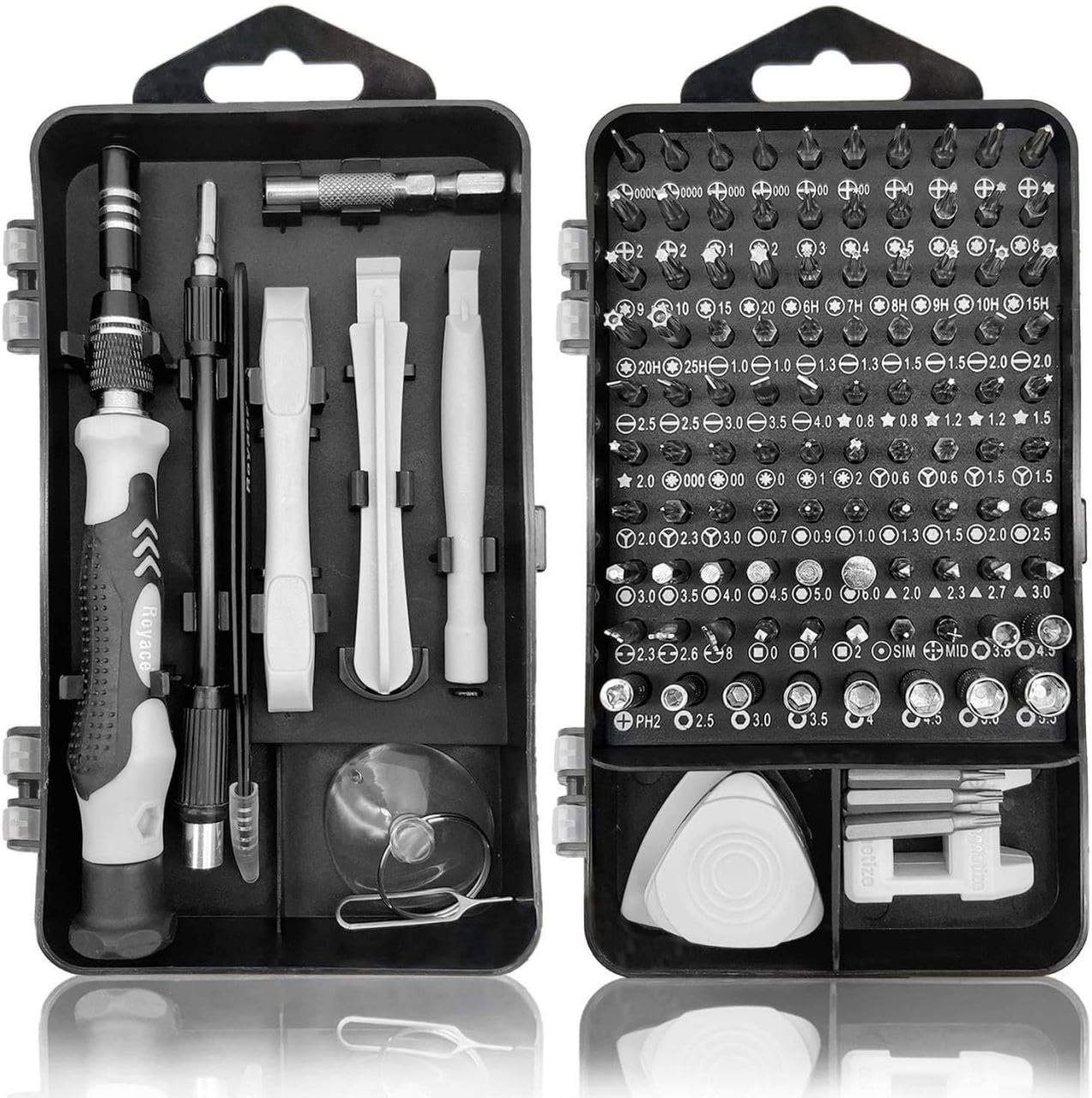 TOOL-KIT 115 IN 1 SCREWDRIVER (GREY COLOUR)